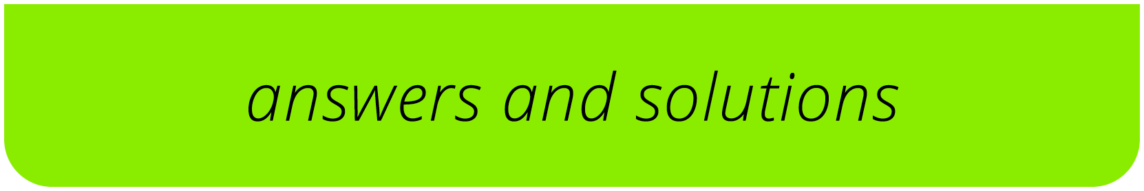 answers and solutions