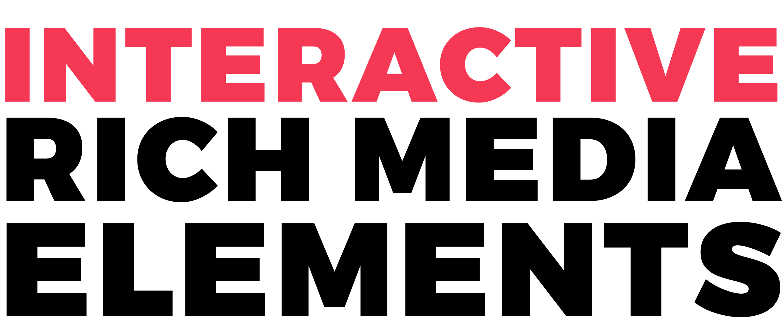 INTERACTIVE RICH MEDIA ELEMENTS