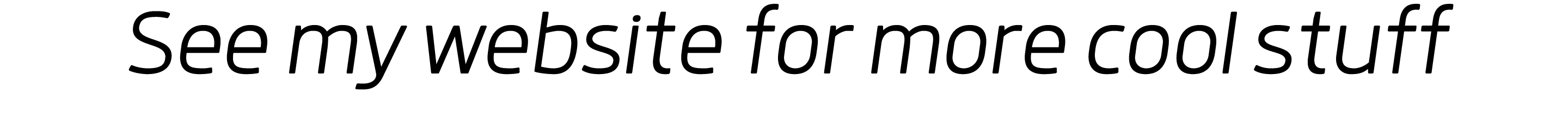 See my website for more cool stuff