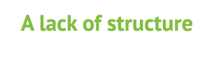A lack of structure 